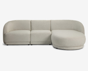 Sofa Med Chaiselong Højre Beige