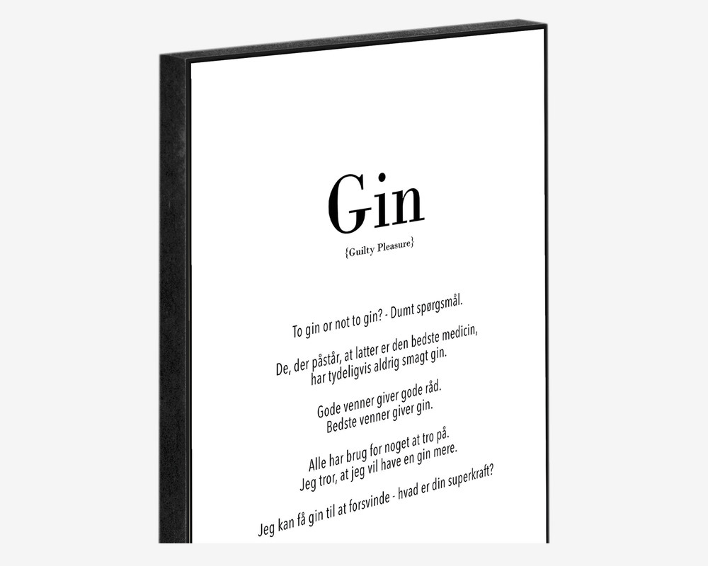 Klods Gin 15x21 cm