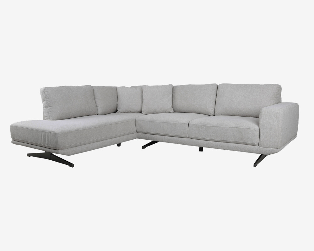 Sofa m. Åben Afslutning Beige Venstrevendt